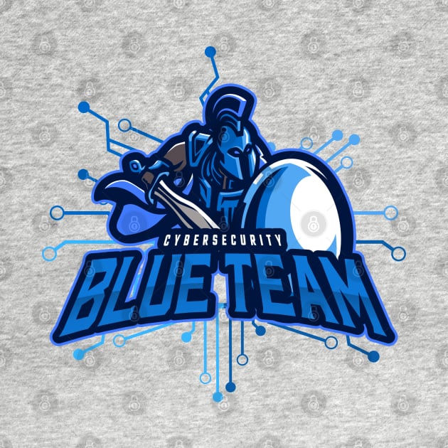 Cybersecurity Spartan Circuits Blue Team Gamification Logo by FSEstyle
